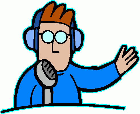 man talking on the radio