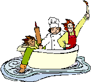Butcher, Baker, Candlestick maker, three men in a tub